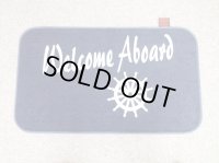 ウエルカム　マット　ネイビー　Weicome Aboard