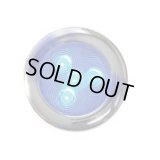 80mm 4LED ステンレススチール ルームライト（ブルー）
