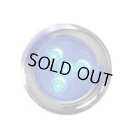 80mm 4LED ステンレススチール ルームライト（ブルー）