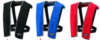 オーシャンLG-3型ライフジャケット手動膨張式（JCI検定品）ブラック/ブルー/レッド