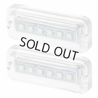LEDレクタングル水中ライト2個セット　ブルー