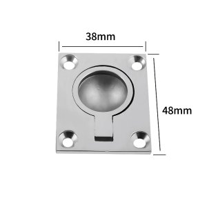 画像4: ハッチ用フラッシュリフトハンドル  タイプA ステンレスSUS316 48×38mm トップウォーターオリジナル　