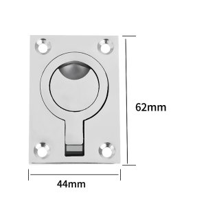 画像2: ハッチ用フラッシュリフトハンドル  タイプBステンレスSUS316 62×44mm トップウォーターオリジナル　