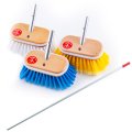 インターコムマリン社　プレミアムデッキブラシ 6インチ(15cm)　180〜290cmハンドル付セット