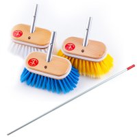 インターコムマリン社　プレミアムデッキブラシ 6インチ(15cm)　180〜290cmハンドル付セット
