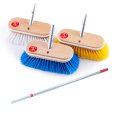 画像1: インターコムマリン社　プレミアムデッキブラシ 8インチ（20cm)　100cm〜180cmハンドル付セット (1)