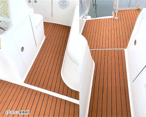 画像14: 【同色4枚セット】インターコムマリン  EVAチークフロアマット 全天候型 ナチュラル　ブラウン　ダークグレー