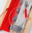 画像10: サワラ潜行ツバメ板中層トローリング仕掛け びし鉛3匁 2匁 ブルー レッド