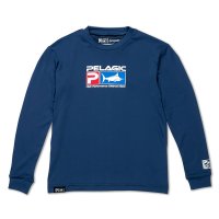 《キッズ》ペラジック　アクアテック PELAGICロゴ長袖Ｔシャツ