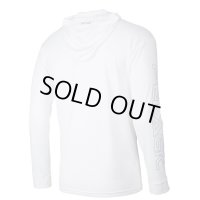 《汚れあり》ペラジック　アクアテック フード付き フィッシング ロング Tシャツ　Lサイズ　ホワイト　アウトレット　