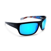 ペラジック　LIGHTHOUSE POLARIZED MINERAL レンズ サングラス  ブラック アメリカモ（レンズブルー）