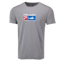 《破れあり・訳アリ特価》ペラジック　プレミアムUVデラックスロゴTシャツ　Sサイズ　グレー　アウトレット　