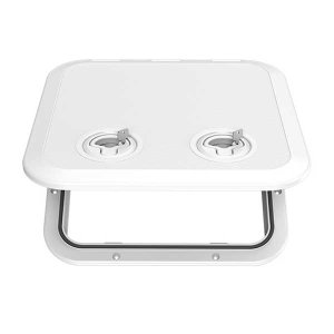 画像1: SEAFLO アクセスハッチプレミアム オーバーラップ 370x375mm 2ヶ所ロック開閉式