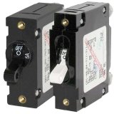 BLUE SEA SYSTEMS　15Aサーキットブレーカー付スイッチ ホワイト・ブラック レバ－