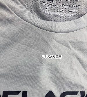 画像2: 《キズあり》ペラジック　アクアテック PELAGICロゴ長袖Ｔシャツ　Mサイズ　グレー　アウトレット　