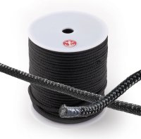 ダブルブレイド　ポリエステル　ブラックラインロープ　切り売り（1m単位）6mm~32mm
