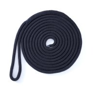 ◆アイスプライス加工◆ ダブルブレイド　ポリエステル　ブラックラインロープ　ロープ径12-26mm