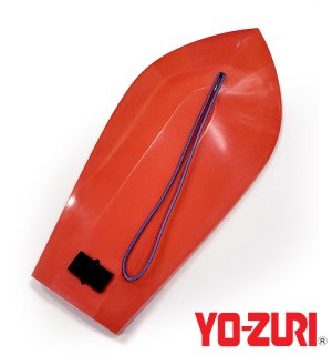 画像1: ヨーヅリ　潜水板Ｋ型 ネソ糸付　赤　10号