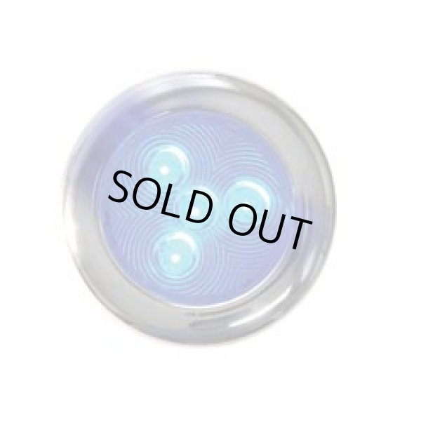 画像1: 80mm 4LED ステンレススチール ルームライト（ブルー） (1)
