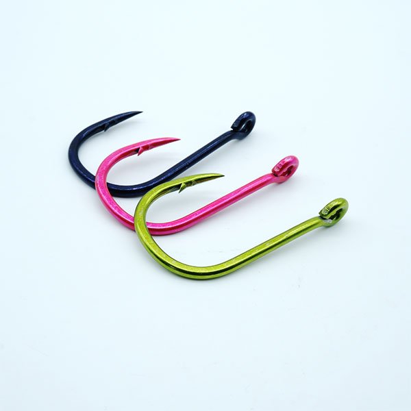 画像1: カスタム マリーンフック9/0  UVカラー (1)