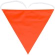 画像1: 三角フラッグ　単旗　蛍光オレンジ (1)