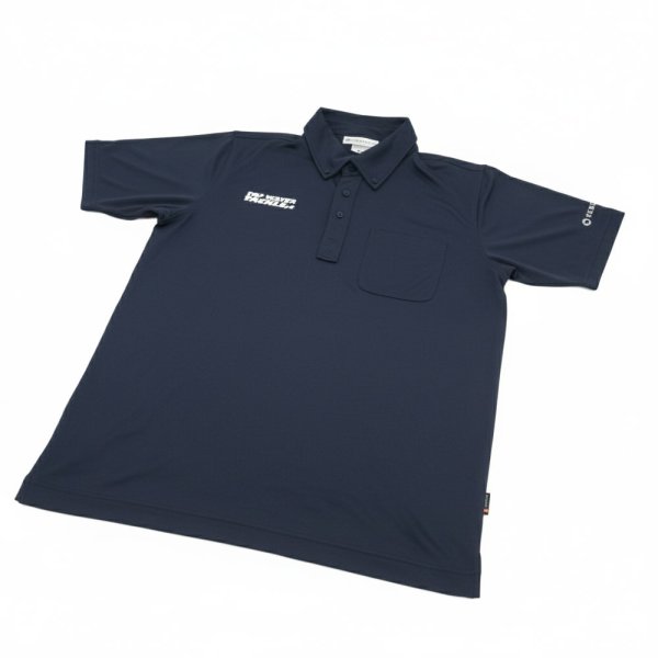 画像2: REBORN CODE トップウォータータックルズコラボ リカバリー 半袖ポロシャツ ネイビー (2)