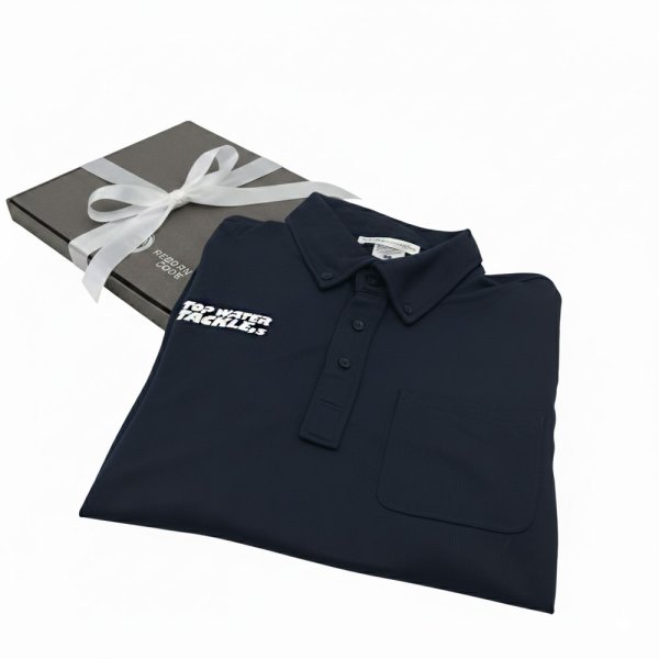 画像3: REBORN CODE トップウォータータックルズコラボ リカバリー 半袖ポロシャツ ネイビー (3)