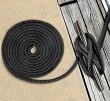 画像2: 《旧規格アウトレット》◆アイスプライス加工◆ダブルブレイド　ポリエステル　ブラックラインロープ　18mmx15m (2)
